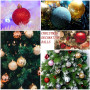 Gxhong Boules de Noël, 12 pièces, Décorations d'arbre de Noël Mat, Scintillantes et Brillant ∅ 6CM (Vert)