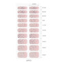 JMEOWIO Autocollant Ongles Gel UV Paillettes Rose Clair Gel Nail Art Stickers Semi-durci Stickers Ongle Deco Ongle Design Manucu