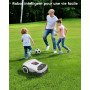 Robot Tondeuse sans Fil Périphérique - 900㎡, Full Band RTK+4 Yeux IA Vision Tondeuse Robot Gazon, Auto Cartographie, 20 Multi-Zo