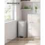 SONGMICS Poubelle de Cuisine, Poubelle 30 L, Poubelle à Pédale en Acier, avec Seau Intérieur, Fermeture Douce et Maintien en Ouv