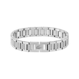 Lacoste Bracelet à maillons Collection METROPOLE Embelli avec motif petit piqué - Disponible pour homme et femme