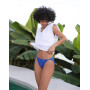 INNERSY Culotte Femme Coton Elastique Slip Bikini Jambe Haute sous-vêtements Taille Midi Lot de 6