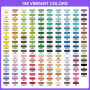 Patamiyar 168 Couleurs Feutre Acrylique, Marqueur Peinture Acrylique à Base D'eau avec pointe pinceau de 1 à 5 mm, stylos acryli