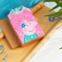 Peppa Pig Maillot de Bain Fille 1 Pièce Combinaison Natation Swimsuit Manche Courte Combishort Protection Soleil Enfant Fille 2-