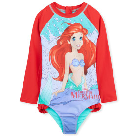 Disney Maillot de Bain Fille, 1 Pièce Maillot de Bain Manche Longue Enfant Set