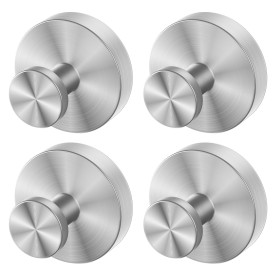 4 Pièces Crochet Ventouse pour Cuisine et Salle de Bain, Réutilisable Porte Serviette Ventouse, sans Percage Patères Murales Cro