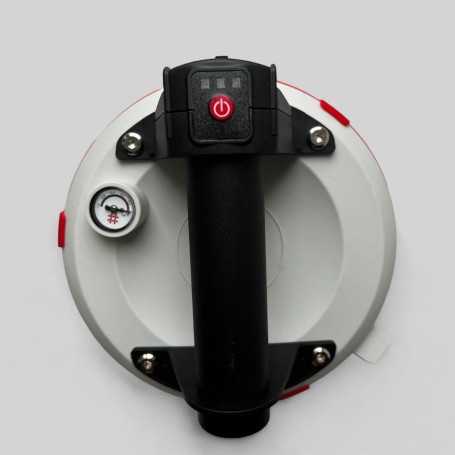 Ventouse Électrique avec Manomètre 2.0 – Ø 20 cm – 140 kg – Aspiration Automatique – Pour Carrelage, Vitre, Marbre, Grès Cérame 