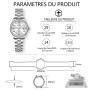 Taxau Montres pour femmes chiffres arabes petit cadran facile lecture montres femmes style simple date acier inoxydable montres 