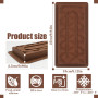 Mokaskaidj 2 Pièces Moule Tablette Chocolat, Moules à Chocolat, Non Collant Moule Silicone Tablette de Chocolat Réutilisable pou