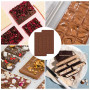 Mokaskaidj 2 Pièces Moule Tablette Chocolat, Moules à Chocolat, Non Collant Moule Silicone Tablette de Chocolat Réutilisable pou