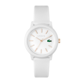 Lacoste Montre Analogique à Quartz pour Homme ou Femme de la Collection Lacoste.12.12. avec Un élégant Bracelet en Silicone à Te