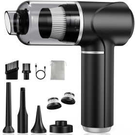 Piarhlie Aspirateur Voiture sans Fil 30000Pa - Aspirateur à Main Puissant avec Moteur sans Balai Mini Aspirateur de Voiture pour