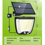 spqment Solaire Exterieur Mouvement Detecteur Lampe - 288 LED Extérieur Solaires de 3 Mouvement Détection Exterieur Solaire avec