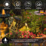 Lampes Solaires Extérieur Arrosoir Avec Guirlandes Lumineuses Décoration de Jardin Lanterne Solaire Décorative Métal pour L'exté
