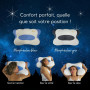 SOLAURENT Oreiller Ergonomique Cervical - Orthopédique - Cervical - Oreiller - Mémoire de Forme - Coussin Ergonomique Cervical -