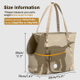 Pecute Sac de Transport pour Chien Chat, Sac à Main pour Animaux De Compagnie Sac de Voyage, Convient pour la Marche et Les acti