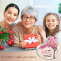 Gleevara Cadeau Mamie, Cadeau Anniversaire Mamie de Petits Enfants - Plaque Cœur Décor de Bureau, Cadeaux Noël pour Grand Mere