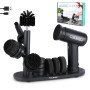 HAUSHOF Brosse de Nettoyage Électrique, Brosse Nettoyage à Batterie avec Support, Écran LCD 3 Vitesses de Réglage, 7 Têtes de Br