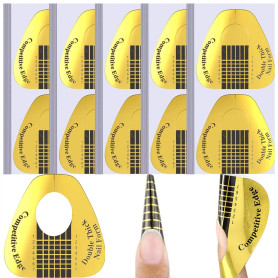 200 pièces Chablon Papier pour Gel Nails Art, Auto-Adhésif Ongles Forme pour Ongle Gel Construction, Autocollants Modèles pour e