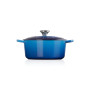 Le Creuset Cocotte Signature en Fonte Émaillée avec Couvercle, 24 cm, Ronde, 4,2 L, 4,305 kg, Azure, 21177242202430