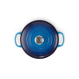 Le Creuset Cocotte Signature en Fonte Émaillée avec Couvercle, 24 cm, Ronde, 4,2 L, 4,305 kg, Azure, 21177242202430