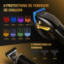 Tondeuse Cheveux Hommes Professionel, Tondeuse Barbe et Cheveux, Kit de Coupe de Cheveux Electriques, Tondeuse à Cheveux Kit Ave