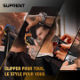 Tondeuse Cheveux Hommes Professionel, Tondeuse Barbe et Cheveux, Kit de Coupe de Cheveux Electriques, Tondeuse à Cheveux Kit Ave