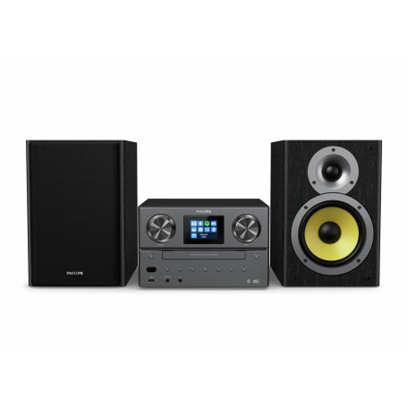 Philips Micro Système Musical TAM8905, 100W, Bluetooth, Spotify Connect, radio Internet, DAB+, lecteur CD, USB, haut-parleurs Ba