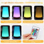JOPHEK Lampe de Chevet, Veilleuse LED vec 13 Couleurs Changeantes, RGB Lampe Nuit Tactile avec Télécommande pour Cadeau pour Enf