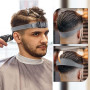 4 Pièces Peigne de Barbier pour Homme,Guide de Coupe de Cheveux Réglable,Bande de Coupe de Cheveux en Silicone,outil de coupe pr