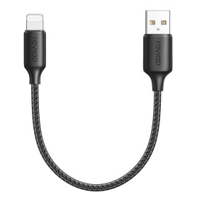 RAVIAD Câble iPhone Court 50CM Chargeur iPhone, [Certifié MFi] Nylon Cable Lightning Charge Rapide Compatible avec iPhone 14 13 