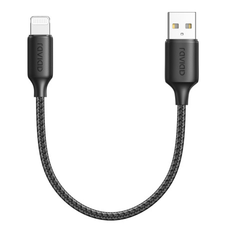 RAVIAD Câble iPhone Court 50CM Chargeur iPhone, [Certifié MFi] Nylon Cable Lightning Charge Rapide Compatible avec iPhone 14 13 