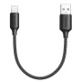 RAVIAD Câble iPhone Court 50CM Chargeur iPhone, [Certifié MFi] Nylon Cable Lightning Charge Rapide Compatible avec iPhone 14 13 