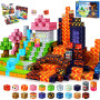 COOLJOYA Construction Magnetique Enfant Cube Magnétique, 150 Pièces Ensemble de Cubes de Construction Magnétiques, Jouet créatif
