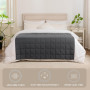 Good Nite Couverture Lestée pour Adulte Couette Lestée Couverture De Relaxation Plaid Lesté Weighted Blanket Gris 8 kg 150 x 200