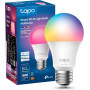 Tapo Ampoule Connectée WiFi, Ampoule LED E27 Multicolore 2500K-6500K, Dimmable 8.7 W 806Lm, Fonctionne avec Alexa, Commande Voca