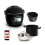 Moulinex Cookeo Touch Wifi Multicuiseur intelligent haute pression + moule à gâteaux 18 cm, 6 L, Ecran tactile, 250 recettes int