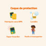 Lunii - Pack baladeur Audio FLAM + Coque antichocs et de Protection Officielle Verte – boîte à Histoires pour Enfant dès 7 Ans -