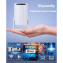 [App intégrée & Auto Keystone] Vidéoprojecteur 4K Supporte 20000 Lumens 2025 Mini Projecteur Portable avec Android TV WiFi 6 Blu