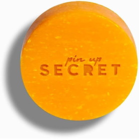 PIN UP SECRET - Secret Booster d'Éclat - Masque Visage Solide au Lait de Chèvre & Curcuma - Nettoyant & Anti-inflammatoire - Éli