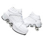 Chaussure Roller Fille Patin a Roulette Chaussures de Skateboard Rollers Quad avec 4 Roues, Basket Roller Enfant pour garçons et