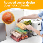 DUBUOZA Lot de 10 Bacs de Rangement Garde-Manger (2 Tailles),Organiseur Frigo Cusine Rangement Frigo,Convient pour la Cuisine, l