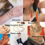 72 Couleurs 45348pcs 2mm Perles de Rocaille, pour Bracelet, pour Bijoux,Kit Bracelet avec 708 Accessoires Lettre pour Collier Bo