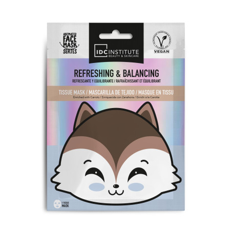Masque Visage Vegan Enfant et Adulte en tissu Renard Imprimé - Rafraîchissant et équilibrant - Routine Beauté, Soin du visage, H