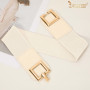 JASGOOD Ceinture Large Femme Élastique pour Robes Ceinture Femme Grande Taille Extensible Vintage avec Boucle Dorée