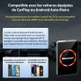 Sunweyer Adaptateur sans Fil CarPlay 2025 Android Auto Streaming Box SW12 avec Netflix, Youtube, Hulu, Installation de l'applica