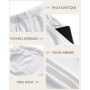 YAOBAOLE Pantalon Homme Lin Et Coton Décontracté Pantalon Toile Été Pantalons Yoga Homme Léger Taille Elastique