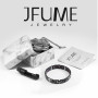 JFUME Bracelet magnétique pour homme et femme plaqué or 18 carats ou PVD noir ou or noir avec outil de suppression de lien 21,5 