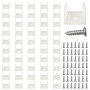 COYUN 50 Pièces Fixation Ruban LED, LED Néon Montage Clips Support Montage, Support pour Bandes, Inclure Vis pour 12mm à 14mm Si