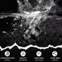 WATEFOER Bagues en Acier Inoxydable pour Homme Femme 8MM Anneau de Mariage Bagues de Fiançailles Finition Matte Biseautée Bord P